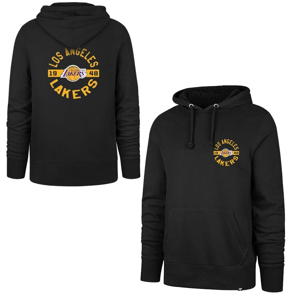 47 Brand Jumpers Los Angeles Lakers '47 NBA Backer Headline Hoodie Jumper - Black
