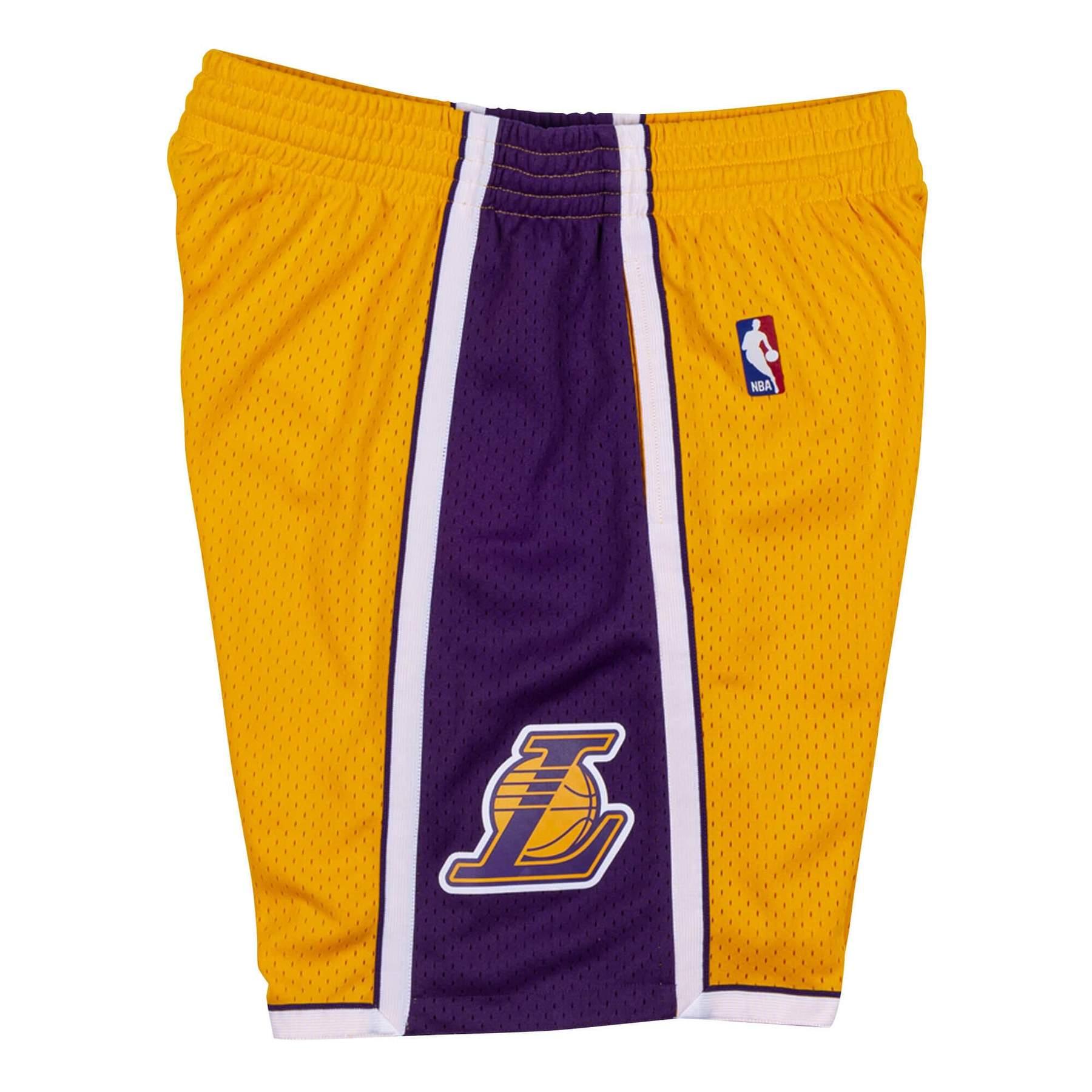 Mitchell And Ness Shorts Los Angeles Lakers Mitchell & Ness NBA 09-10 Home Swingman Shorts - Yellow