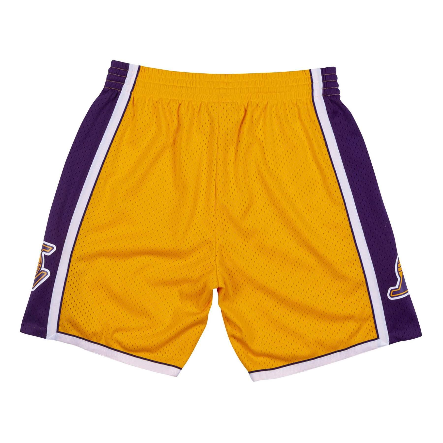 Mitchell And Ness Shorts Los Angeles Lakers Mitchell & Ness NBA 09-10 Home Swingman Shorts - Yellow