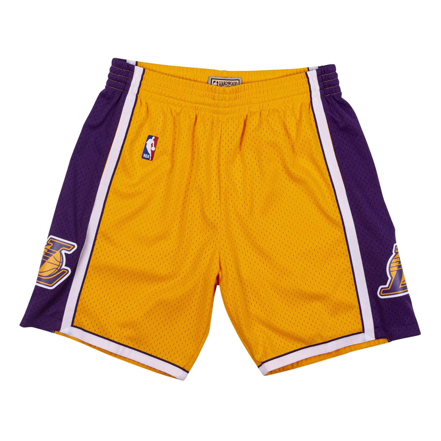 Mitchell And Ness Shorts Los Angeles Lakers Mitchell & Ness NBA 09-10 Home Swingman Shorts - Yellow