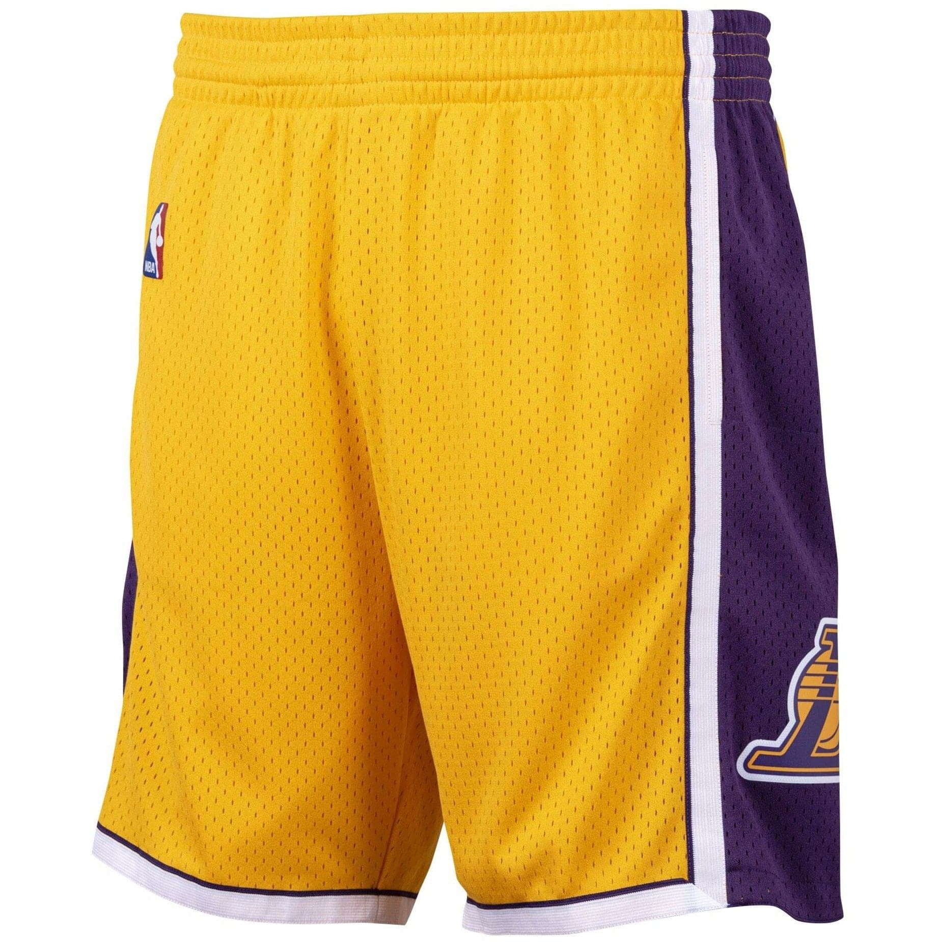 Mitchell And Ness Shorts Los Angeles Lakers Mitchell & Ness NBA 09-10 Home Swingman Shorts - Yellow