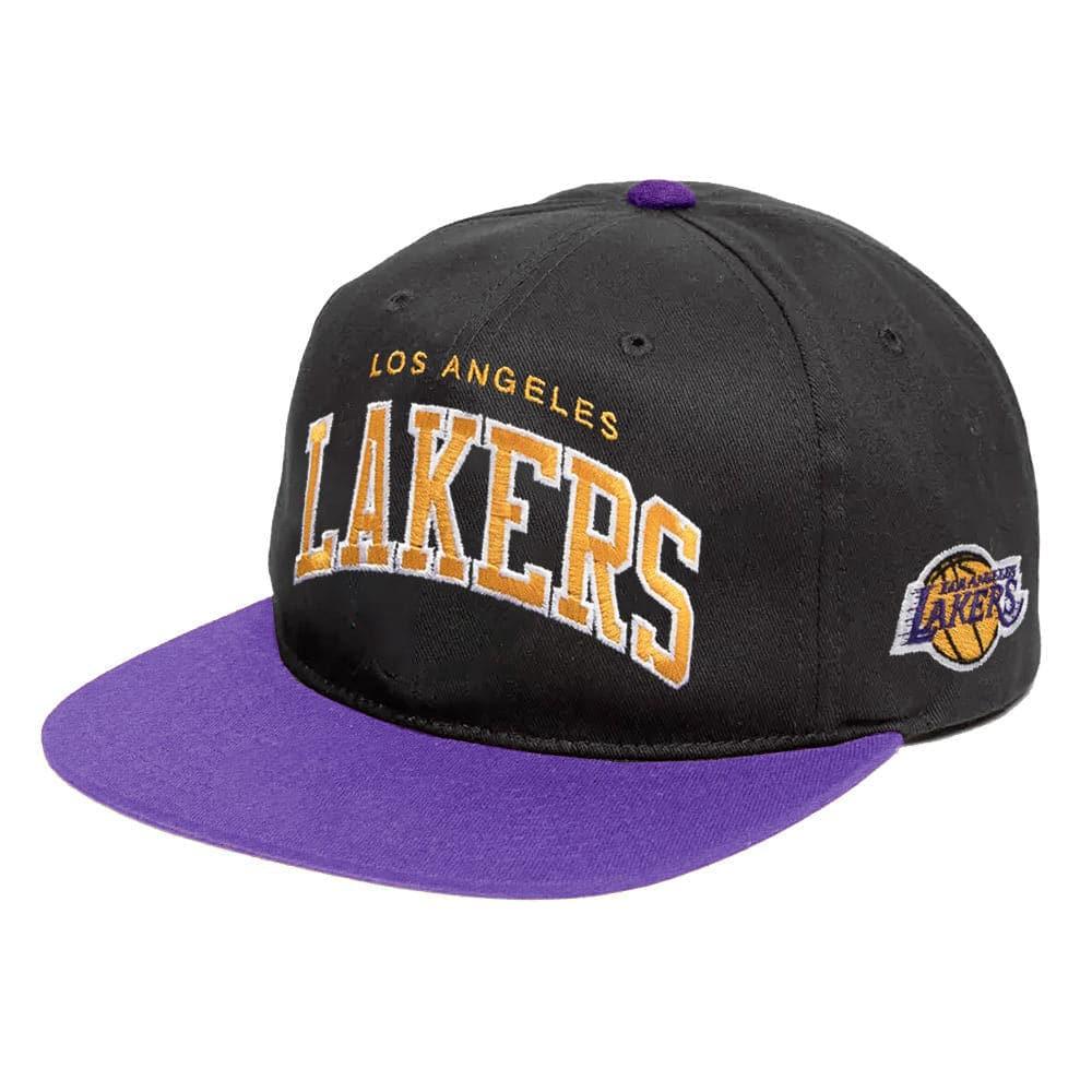 Mitchell And Ness Caps Los Angeles Lakers Mitchell & Ness NBA 2T Vintage Arch Deadstock Snapback Hat - Black