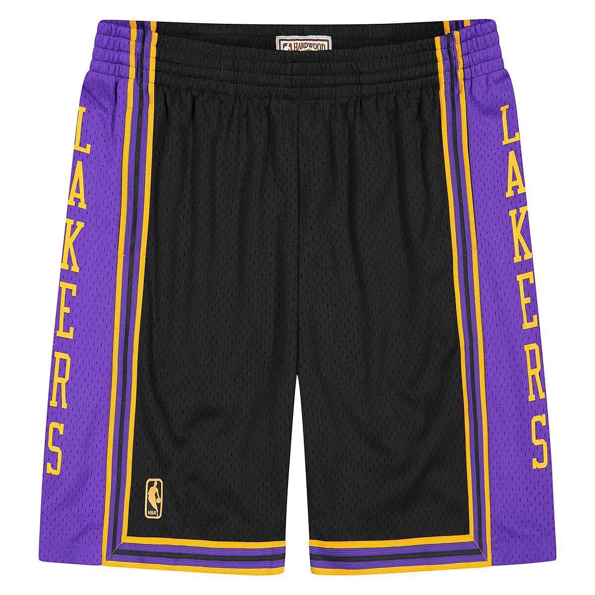 Mitchell And Ness Shorts Los Angeles Lakers Mitchell & Ness NBA 96 Reload Swingman Shorts - Black