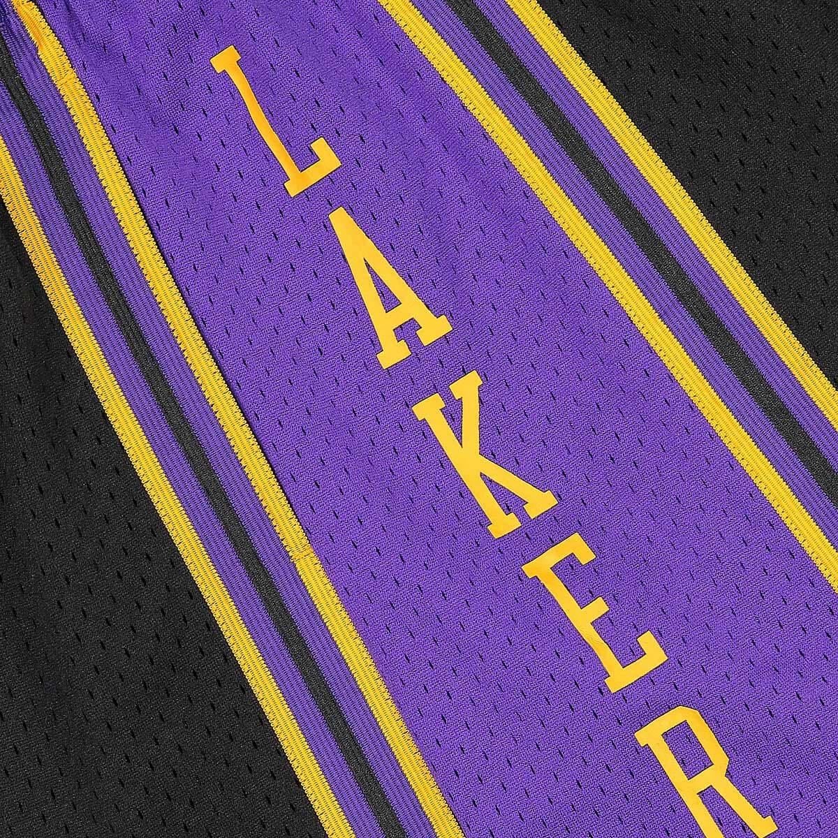 Mitchell And Ness Shorts Los Angeles Lakers Mitchell & Ness NBA 96 Reload Swingman Shorts - Black