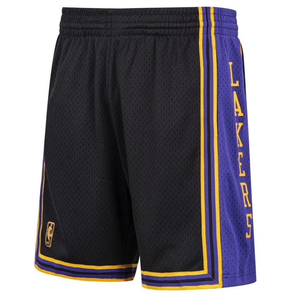 Mitchell And Ness Shorts Los Angeles Lakers Mitchell & Ness NBA 96 Reload Swingman Shorts - Black