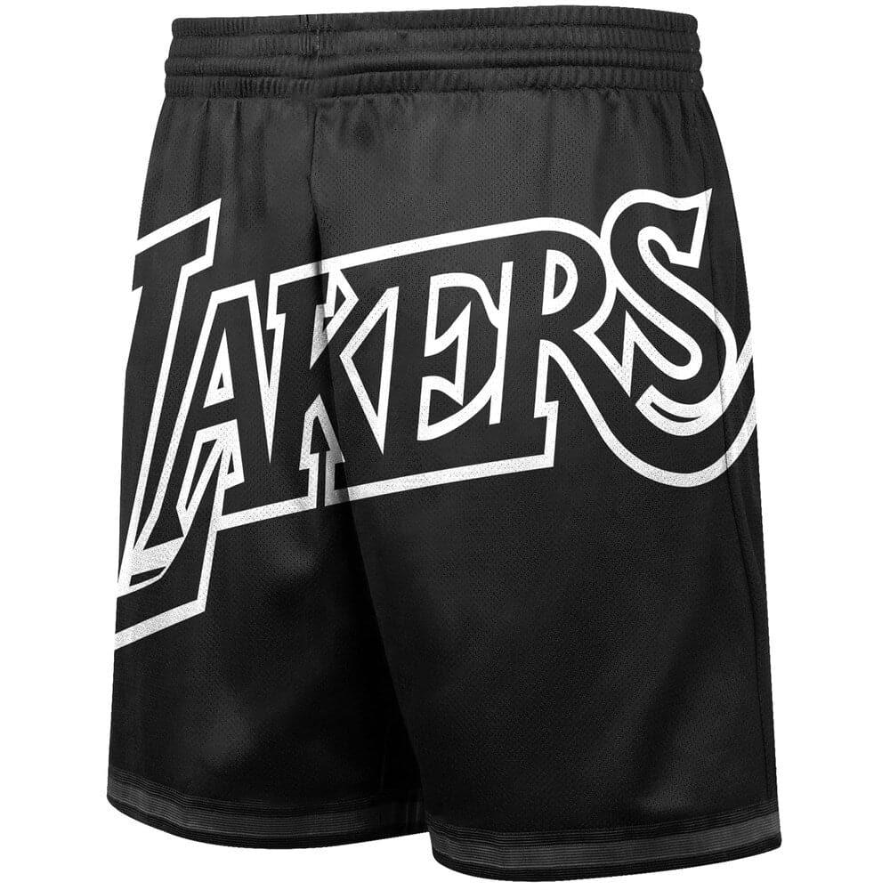Mitchell And Ness Shorts Los Angeles Lakers Mitchell & Ness NBA Big Face 3.0 Swingman Shorts - Black