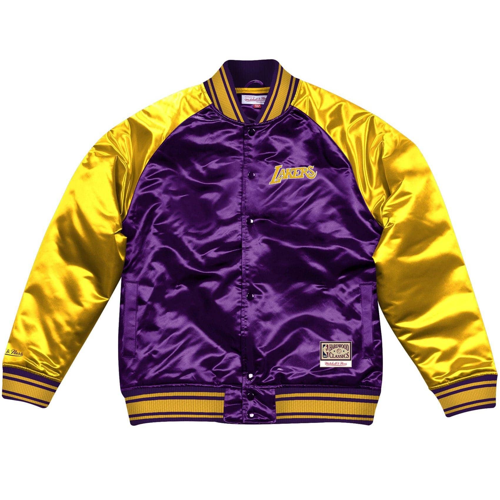Mitchell And Ness Jackets Los Angeles Lakers Mitchell & Ness NBA Colossal Premium HWC Jacket - Purple