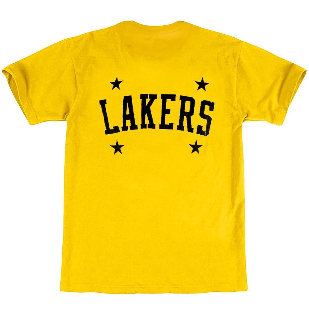 Mitchell And Ness T-Shirts Los Angeles Lakers Mitchell & Ness NBA Colour Pop T-Shirt - Yellow