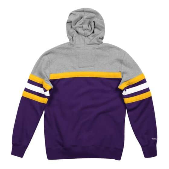 Mitchell And Ness Jumpers Los Angeles Lakers Mitchell & Ness NBA Head Coach Premium Hoodie Jumper - Purple