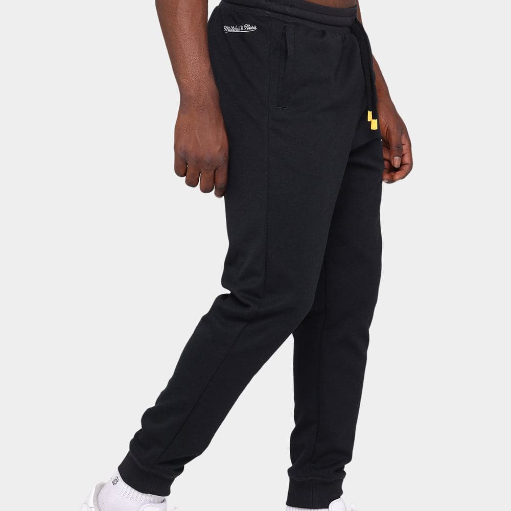 Mitchell And Ness Pants Los Angeles Lakers Mitchell & Ness NBA Hometown Fleece Jogger Pants - Black