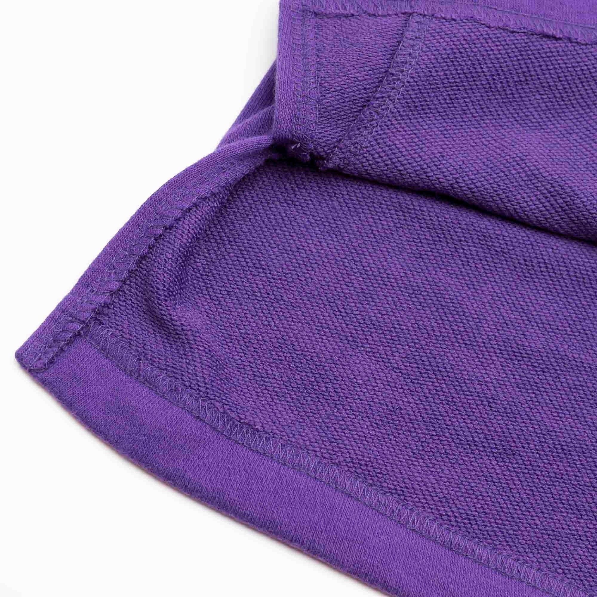 Mitchell And Ness Jumpers Los Angeles Lakers Mitchell & Ness NBA HWC French Terry Short Sleeve Hoodie Jumper - Purple