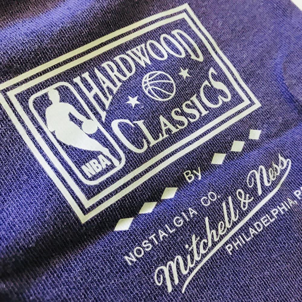 Mitchell And Ness T-Shirts Los Angeles Lakers Mitchell & Ness NBA HWC Keyline Vintage T-Shirt - Faded Purple