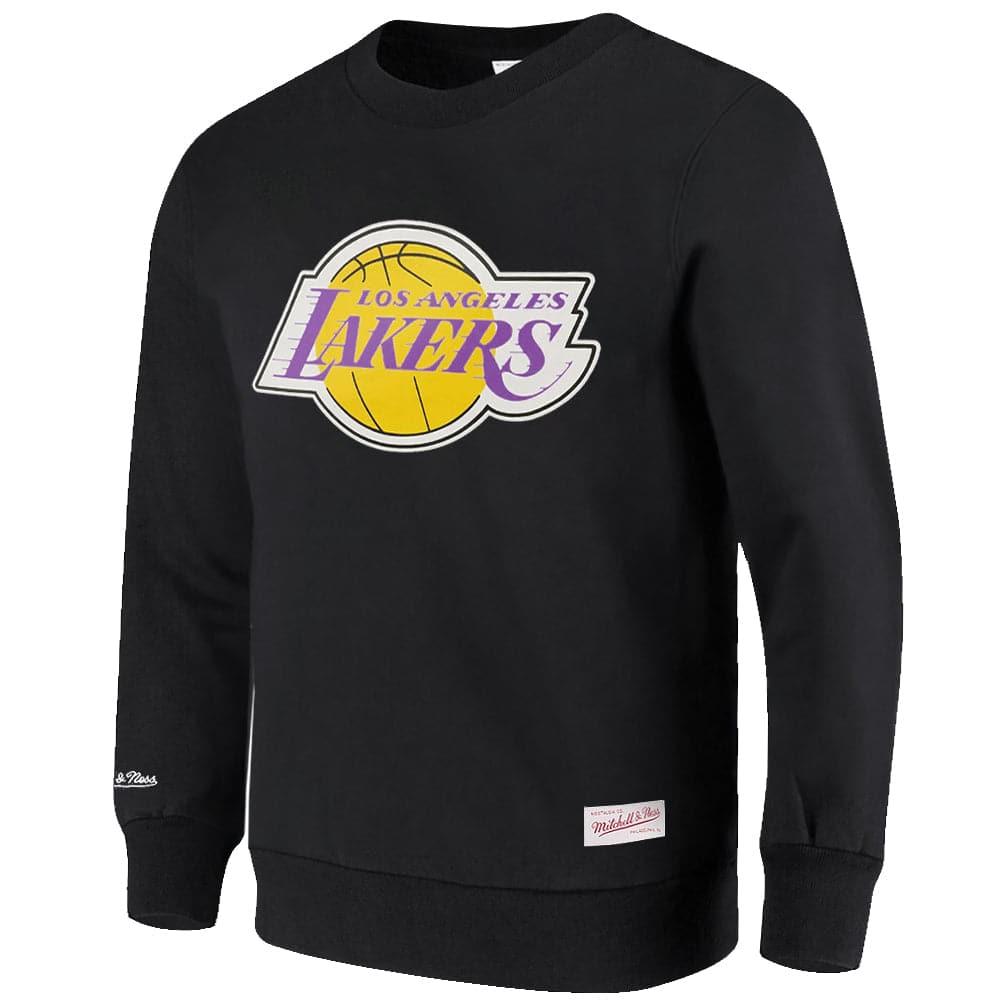 Mitchell And Ness Jumpers Los Angeles Lakers Mitchell & Ness NBA HWC Logo Crew Jumper - Black