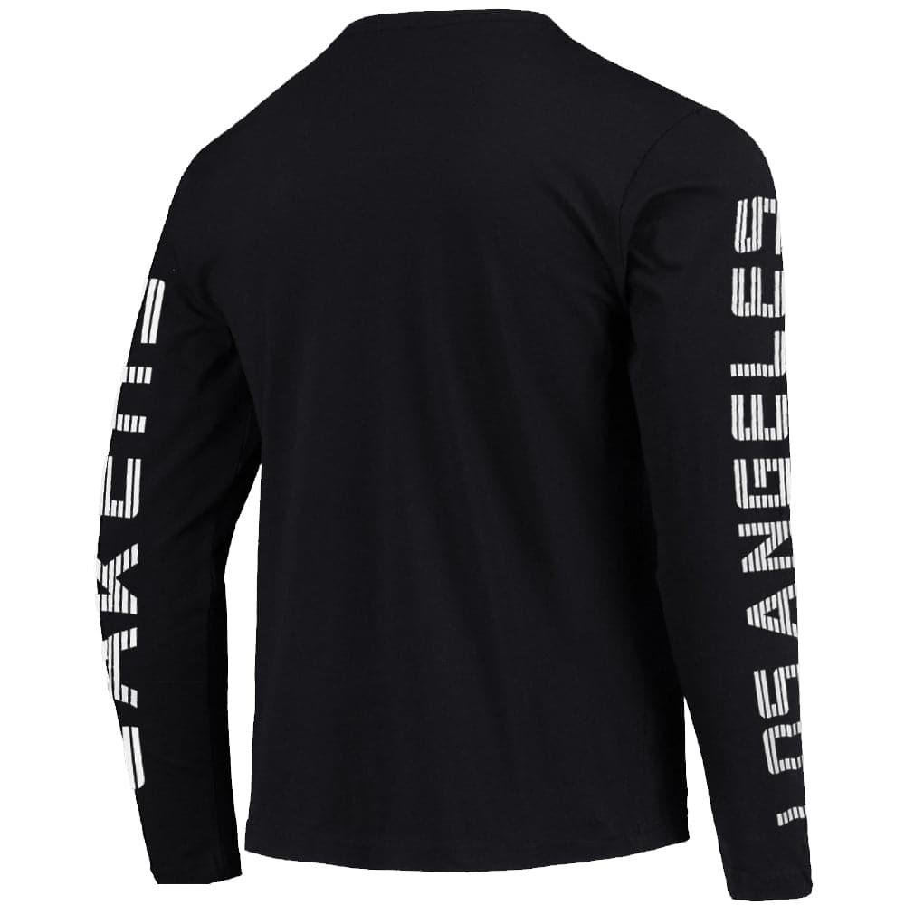 Mitchell And Ness T-Shirts Los Angeles Lakers Mitchell & Ness NBA HWC Outline Long Sleeve T-Shirt - Black