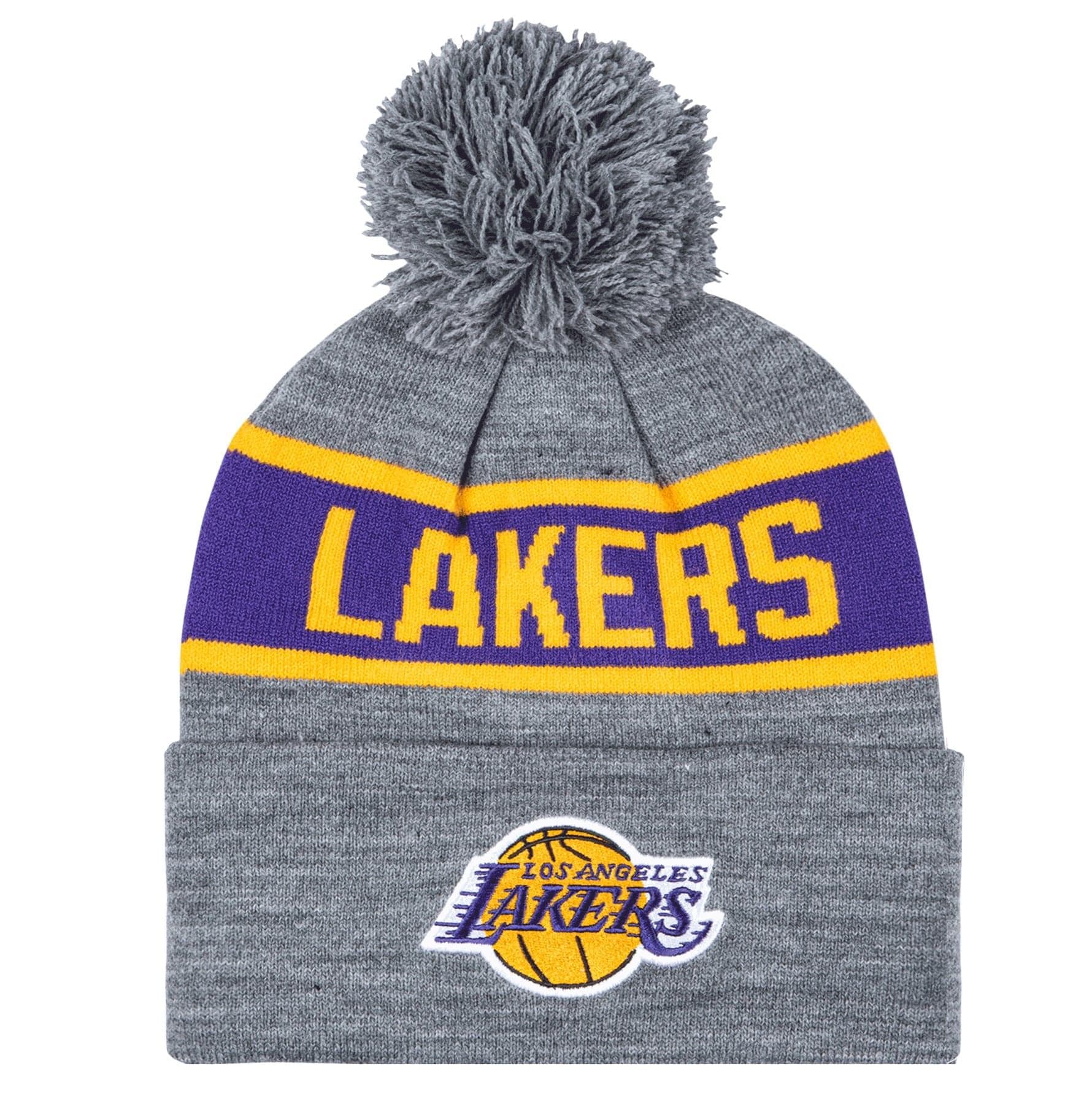 Mitchell And Ness Beanies Los Angeles Lakers Mitchell & Ness NBA HWC Team Tone Knit Beanie - Grey