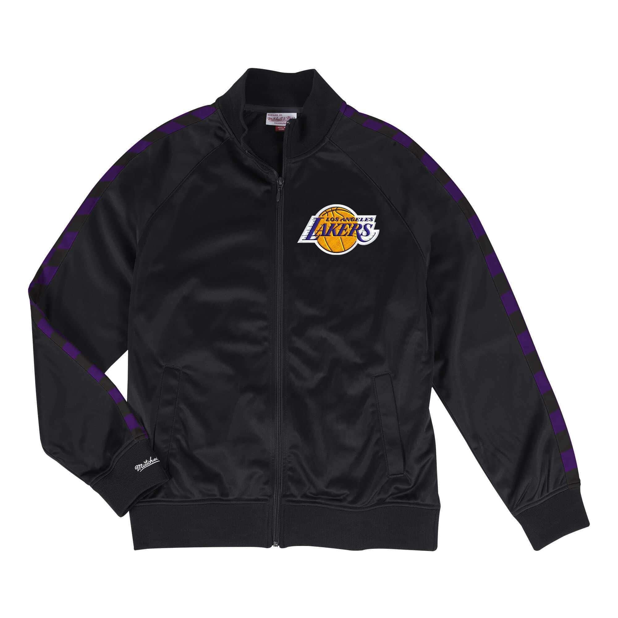 Mitchell And Ness Jackets Los Angeles Lakers Mitchell & Ness NBA HWC Track Jacket - Black