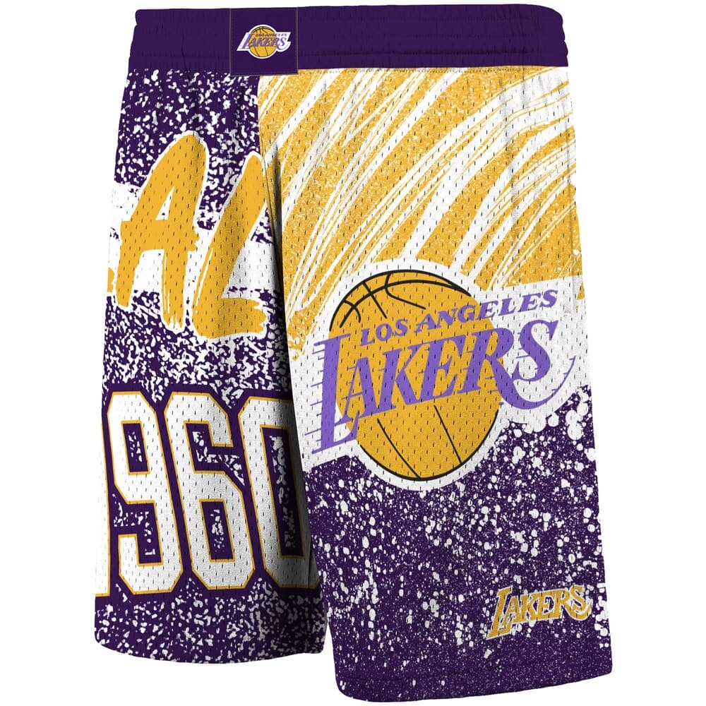 Mitchell And Ness Shorts Los Angeles Lakers Mitchell & Ness NBA Jumbotron Subliminated Shorts