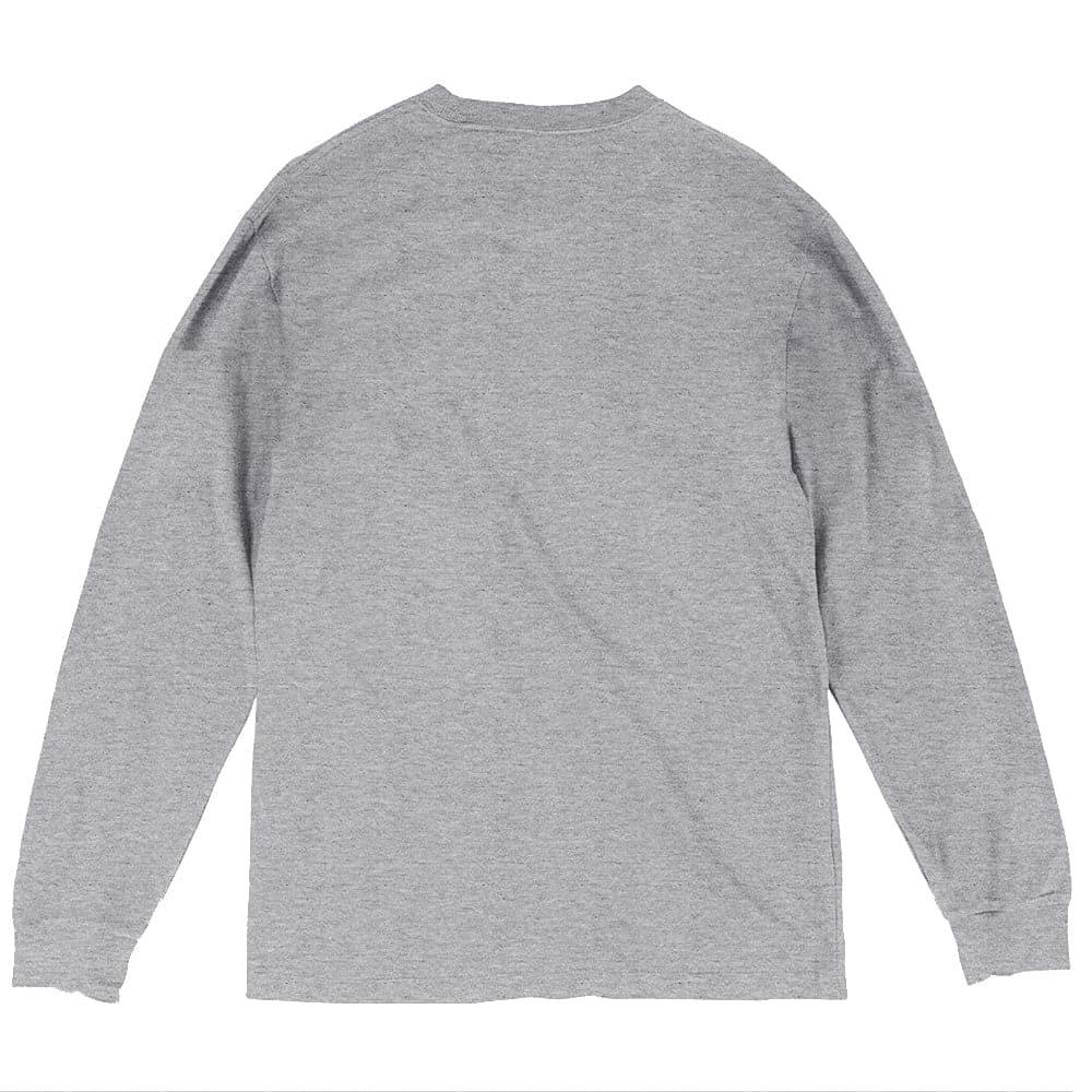 Mitchell And Ness Long Sleeve Tees Los Angeles Lakers Mitchell & Ness NBA Left Hit Long Sleeve T-Shirt - Grey