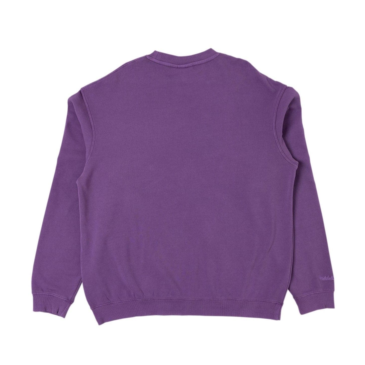 Mitchell And Ness Jumpers Los Angeles Lakers Mitchell & Ness NBA Stadium Logo Vintage Crew Jumper - Faded Purple