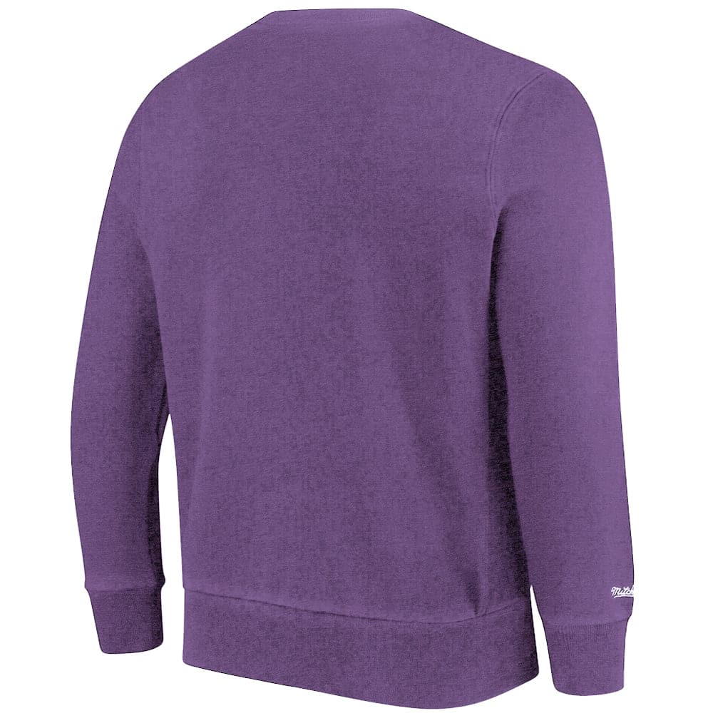 Mitchell And Ness Jumpers Los Angeles Lakers Mitchell & Ness NBA Stadium Logo Vintage Crew Jumper - Faded Purple