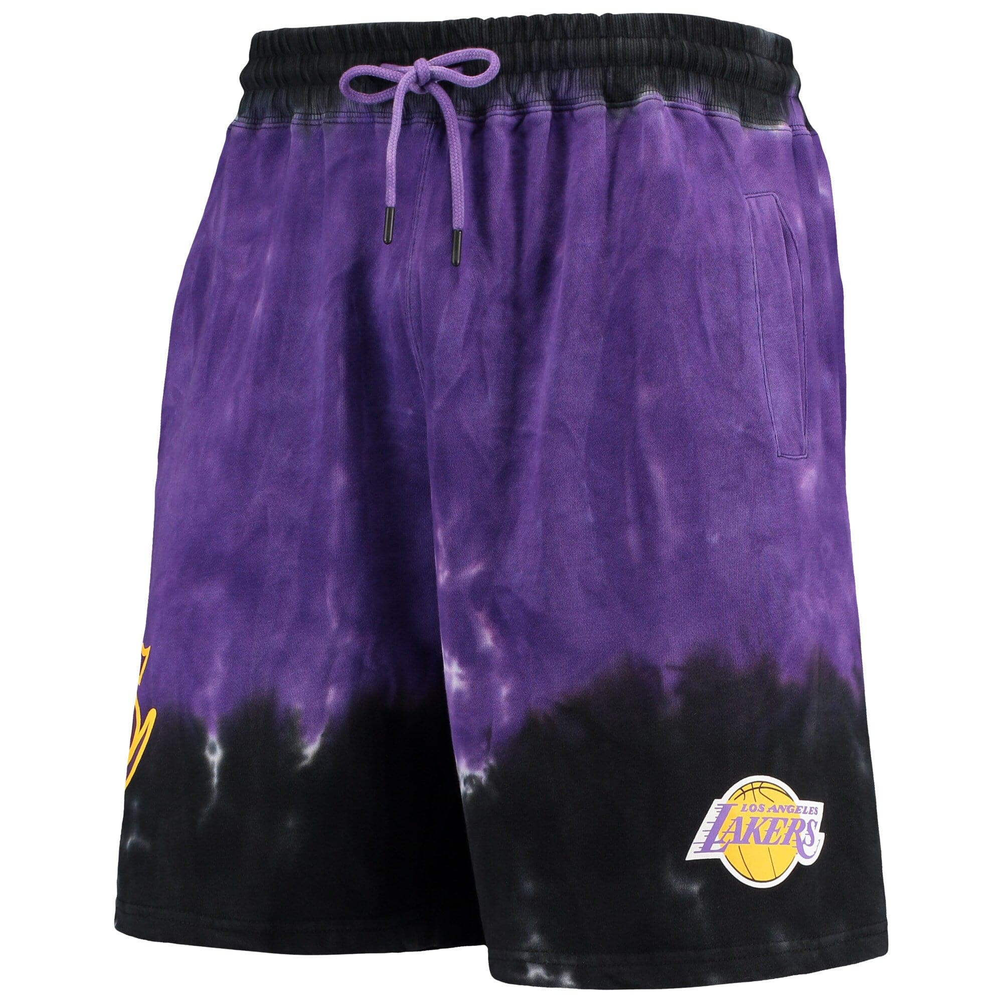 Mitchell And Ness Shorts Los Angeles Lakers Mitchell & Ness NBA Tie Dye Premium Terry Shorts - Purple
