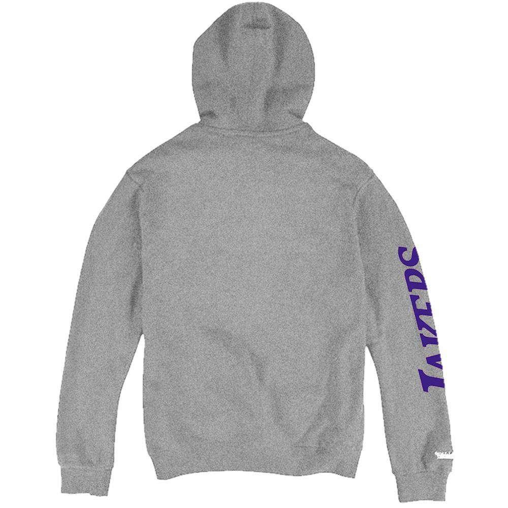 Mitchell And Ness Jumpers Los Angeles Lakers Mitchell & Ness NBA Wordmark Hoodie Jumper - Grey
