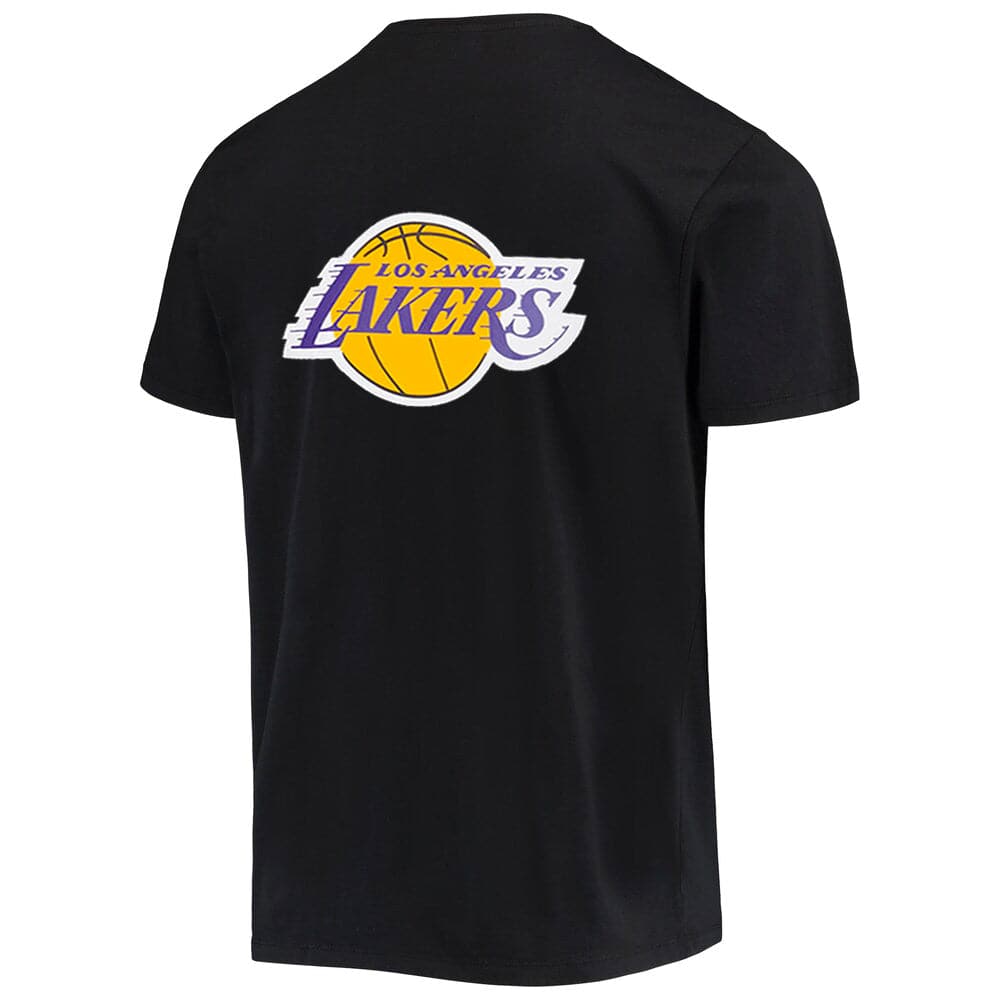 NBA Essentials T-Shirts Los Angeles Lakers NBA Essentials Team Logo Repeat T-Shirt - Black