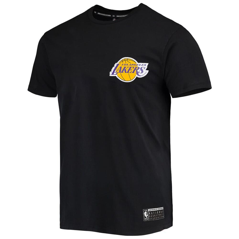 NBA Essentials T-Shirts Los Angeles Lakers NBA Essentials Team Logo Repeat T-Shirt - Black