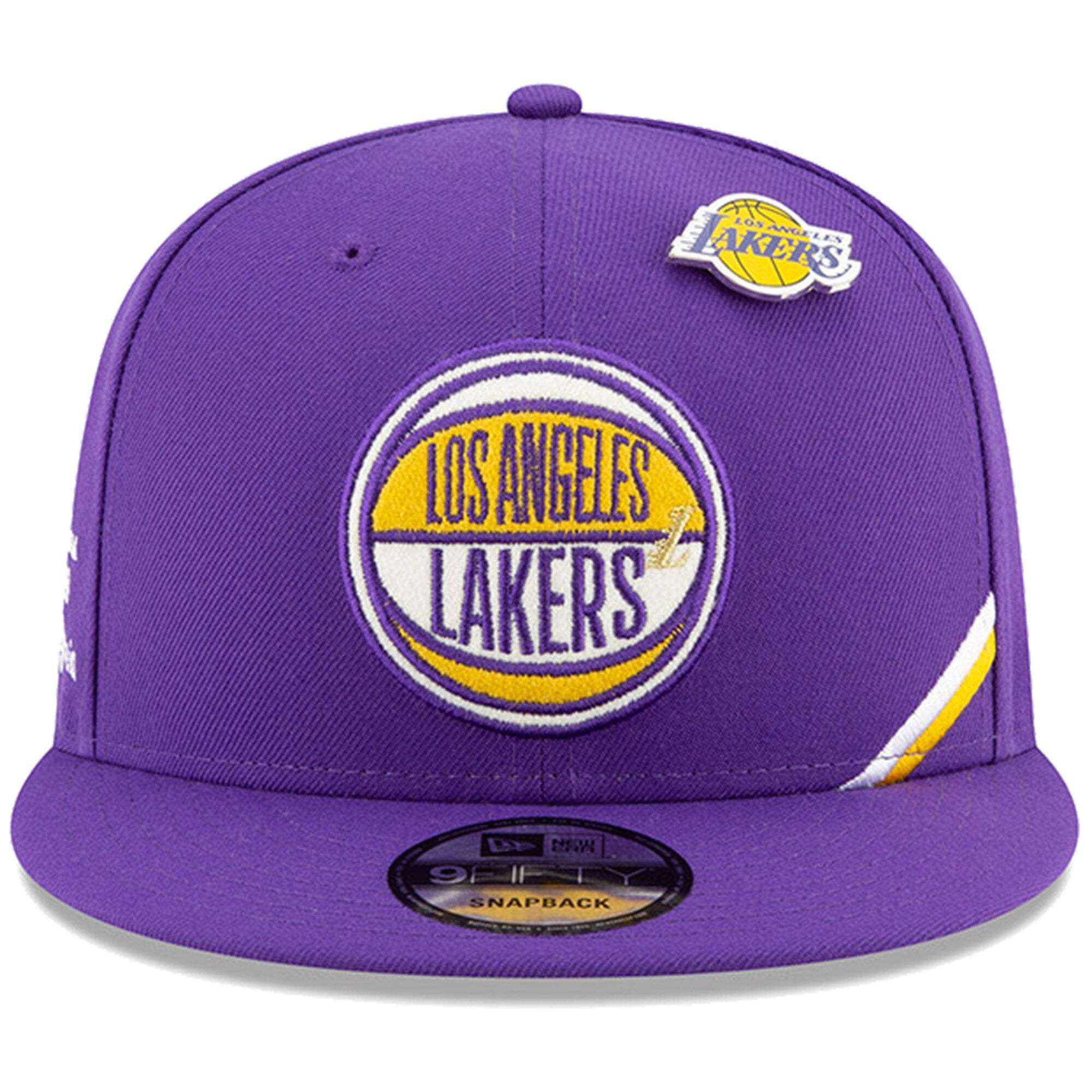New Era Caps Los Angeles Lakers New Era 2019 NBA Draft 9FIFTY Snapback Hat - Purple