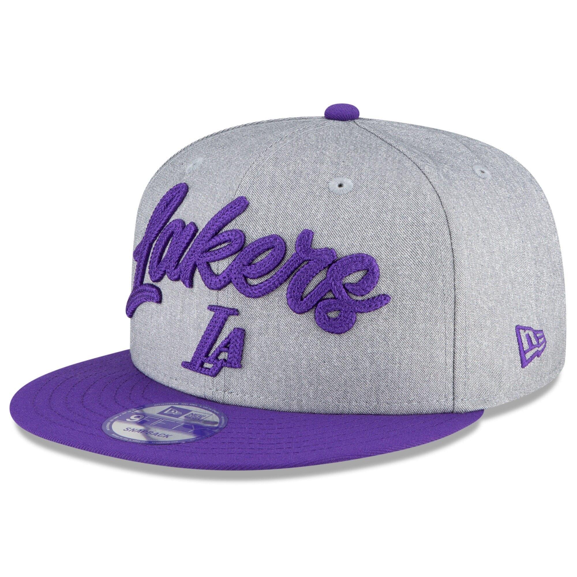 New Era Caps Los Angeles Lakers New Era 2020 NBA Draft 9FIFTY Snapback Hat - Heather Grey