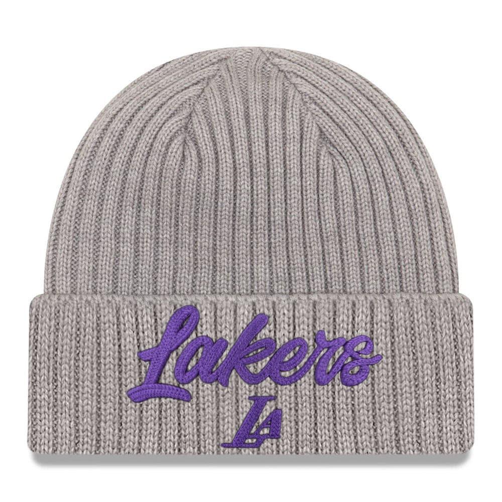 New Era Beanies Los Angeles Lakers New Era 2020 NBA Draft Knit Beanie - Heather Grey