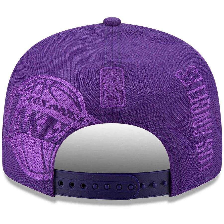 New Era Caps Los Angeles Lakers New Era NBA 2019 Tonal Tip-Off 9FIFTY Snapback Hat - Purple