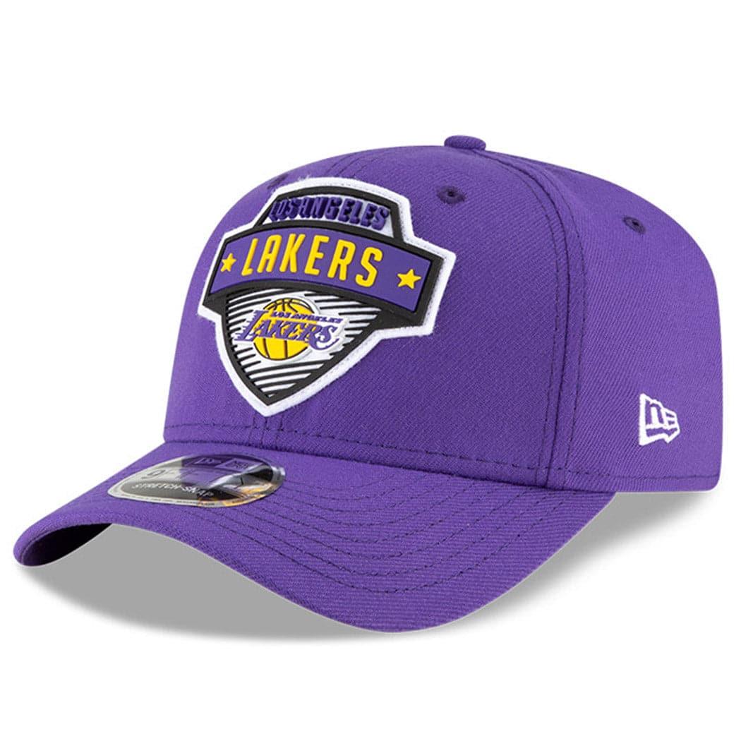 New Era Caps Los Angeles Lakers New Era NBA 2020 Tip-Off 9FIFTY Stretch-Snap Curve Hat - Purple