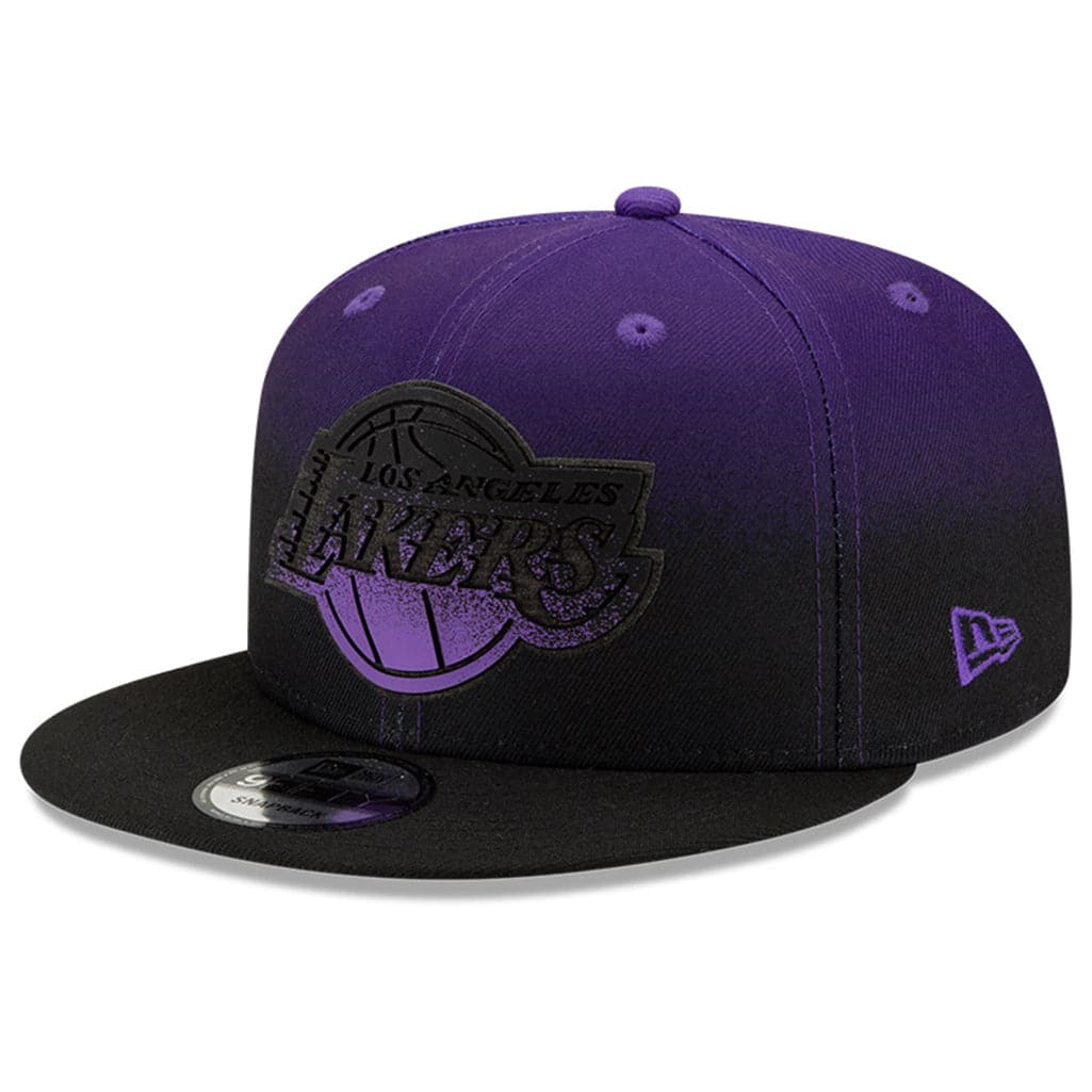 New Era Caps Los Angeles Lakers New Era NBA 2021 Back Half 9FIFTY Snapback Hat - Purple
