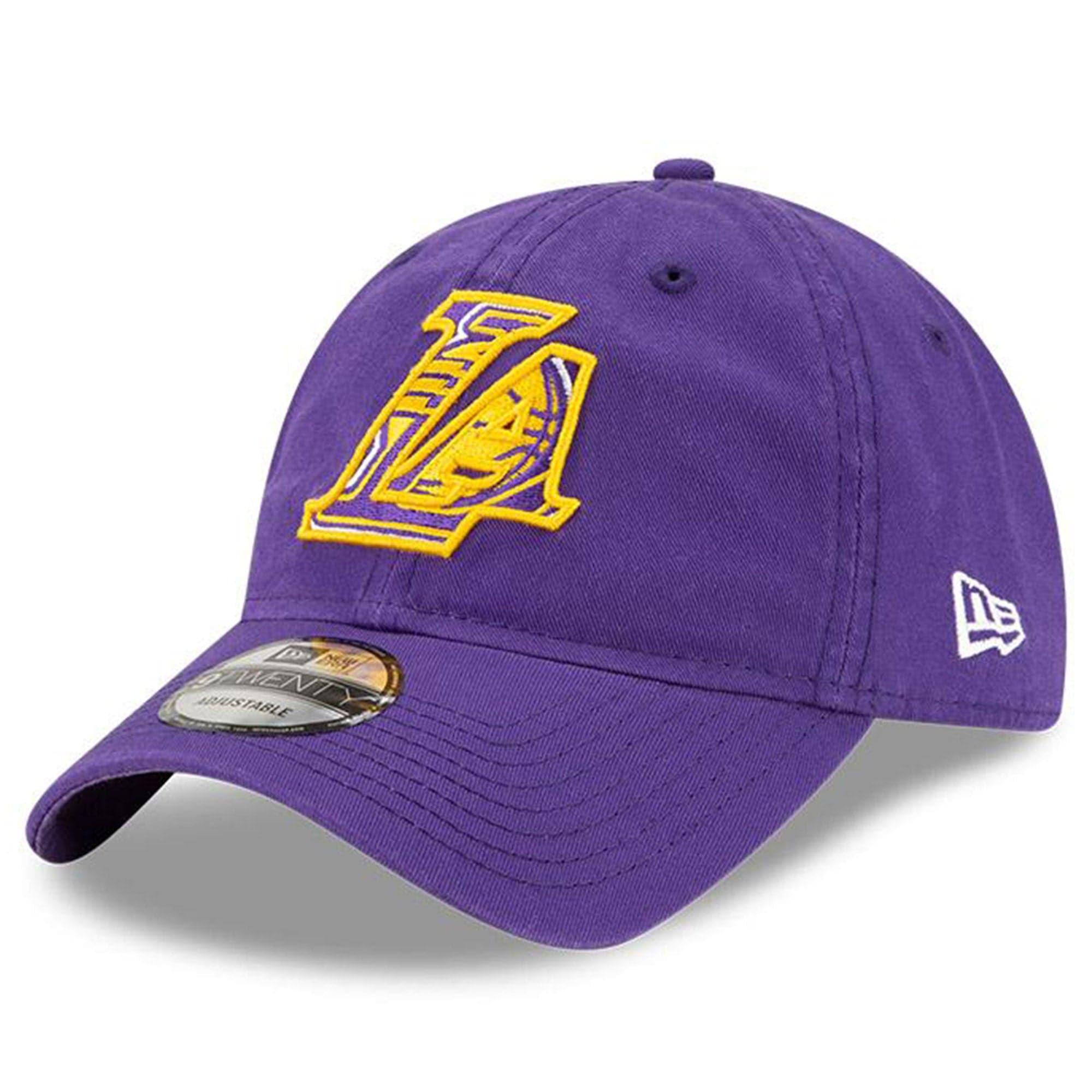 New Era Caps Los Angeles Lakers New Era NBA 2021 Draft 9TWENTY Strapback Hat - Purple