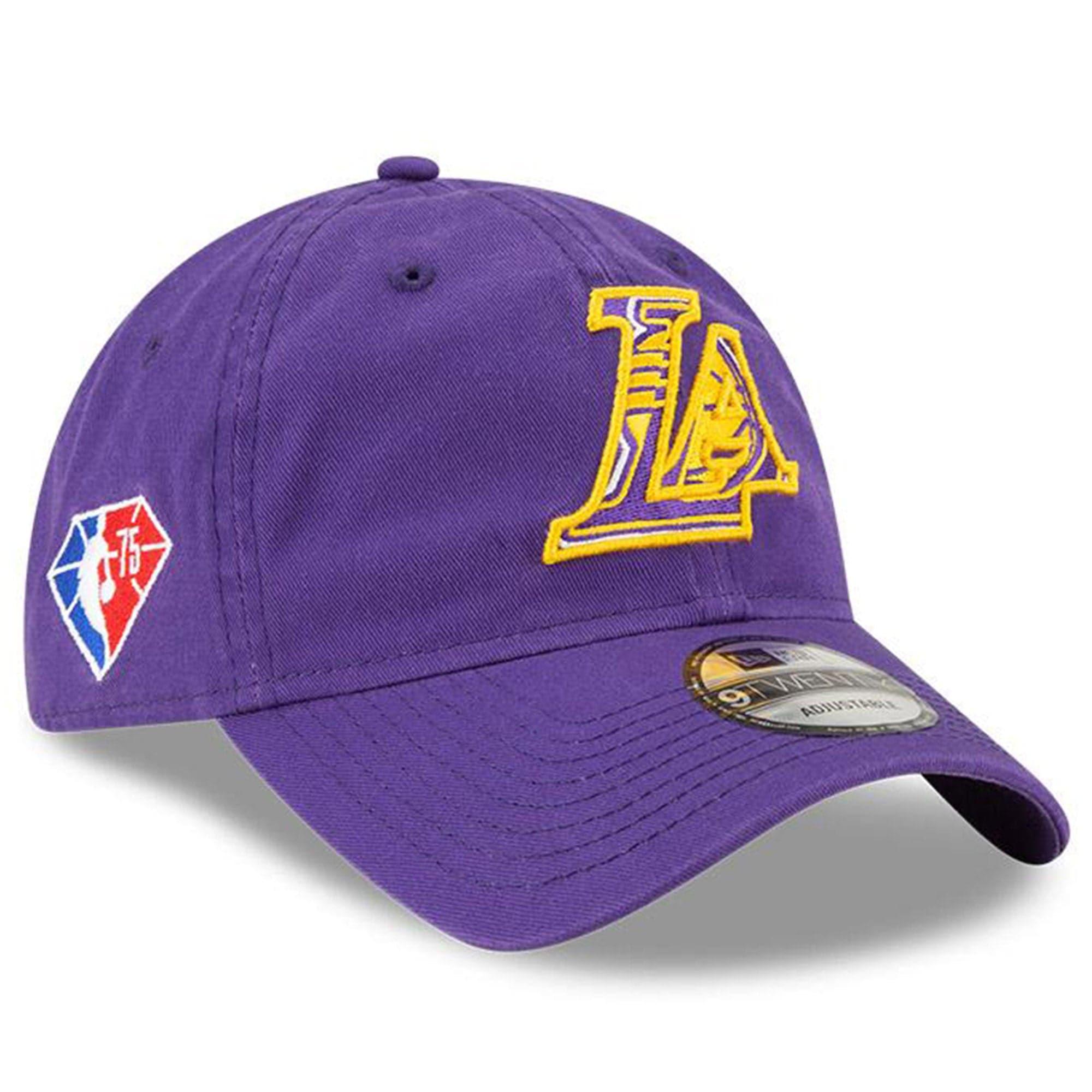 New Era Caps Los Angeles Lakers New Era NBA 2021 Draft 9TWENTY Strapback Hat - Purple