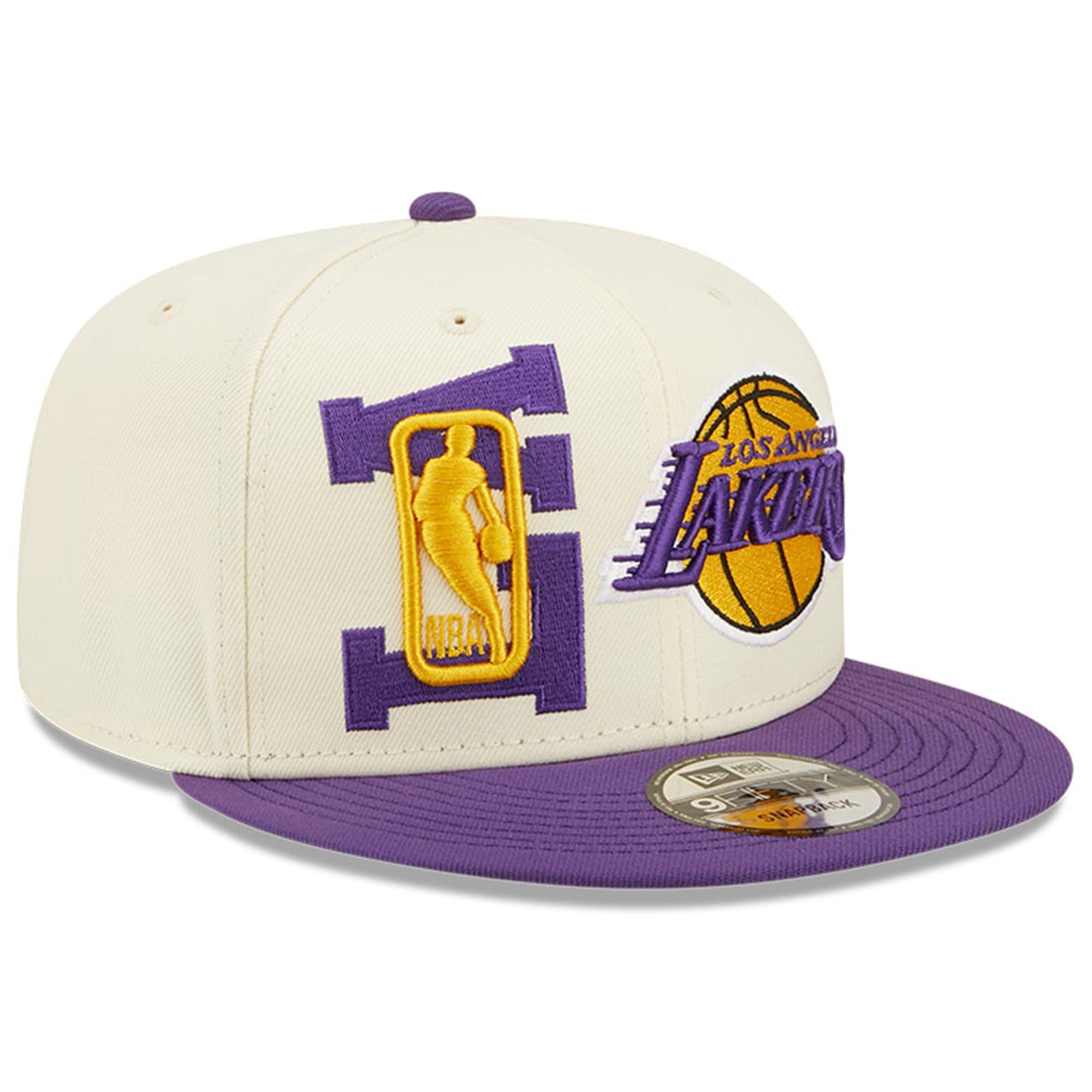 New Era Caps Los Angeles Lakers New Era NBA 2022 Draft 9FIFTY Snapback Hat - Cream