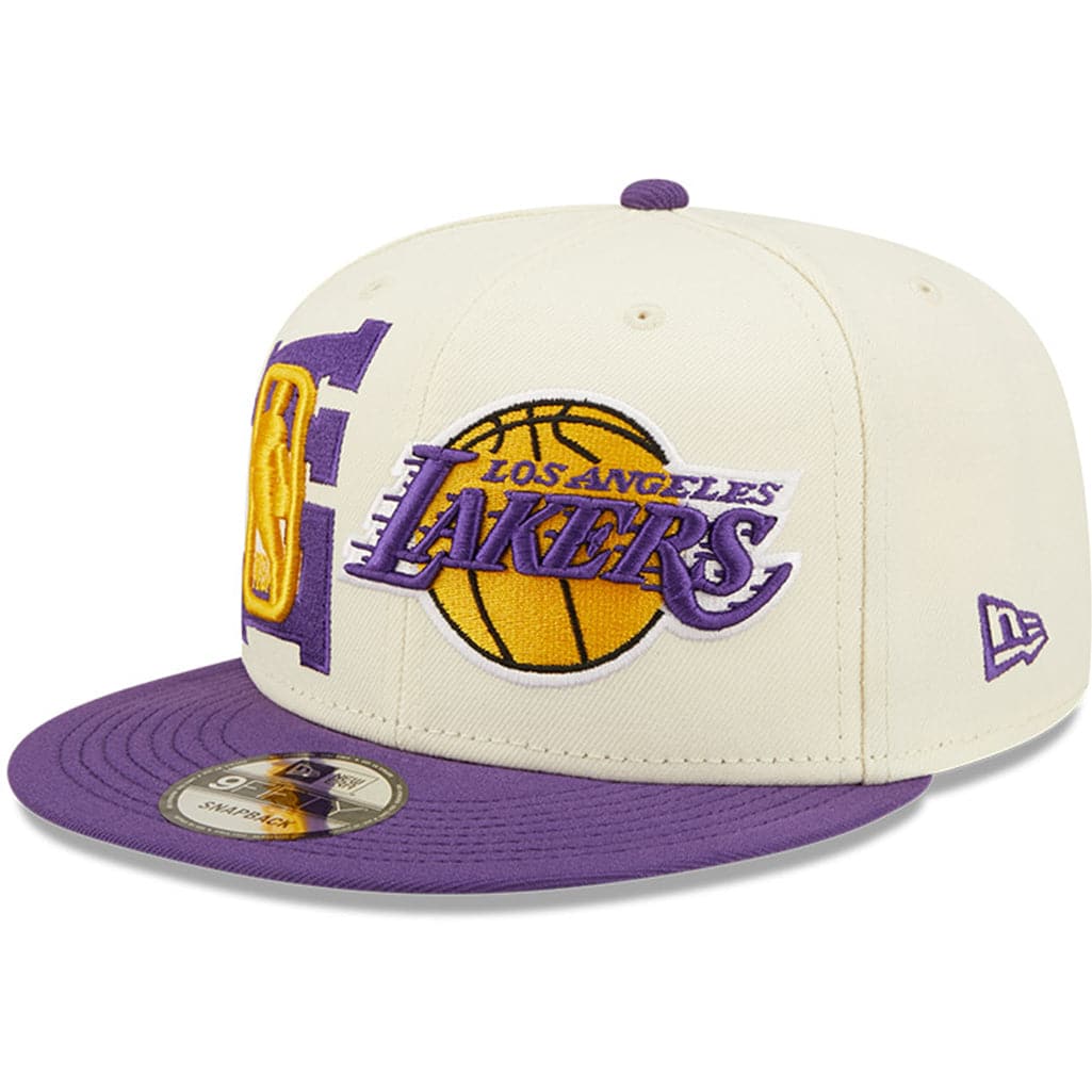 New Era Caps Los Angeles Lakers New Era NBA 2022 Draft 9FIFTY Snapback Hat - Cream