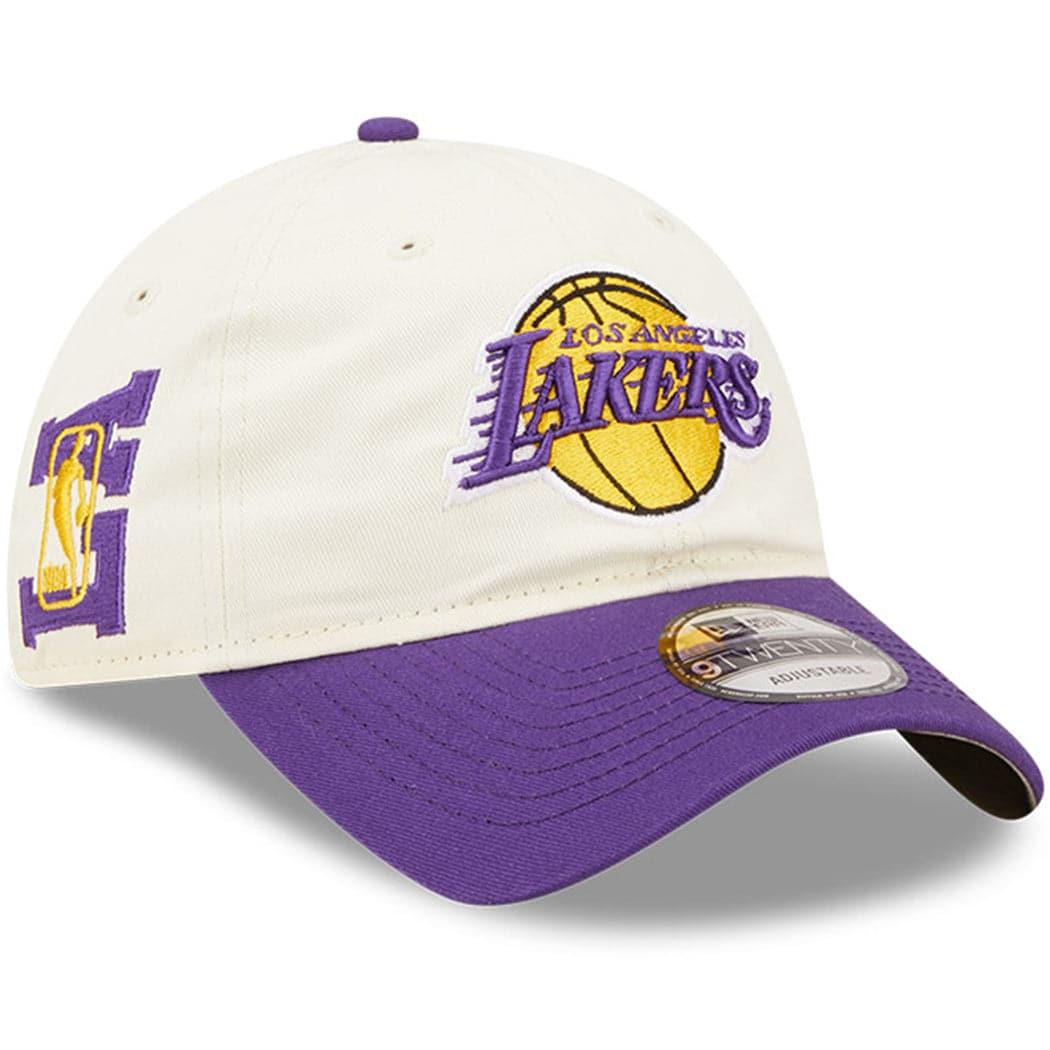 New Era Caps Los Angeles Lakers New Era NBA 2022 Draft 9TWENTY Strapback Hat - Cream