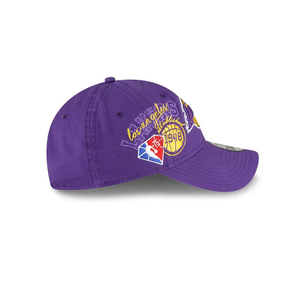 New Era Caps Los Angeles Lakers New Era NBA 21-22 Back Half 9TWENTY Hat - Purple