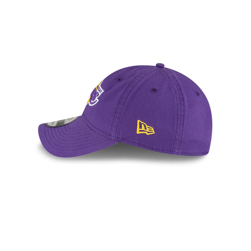 New Era Caps Los Angeles Lakers New Era NBA 21-22 Back Half 9TWENTY Hat - Purple