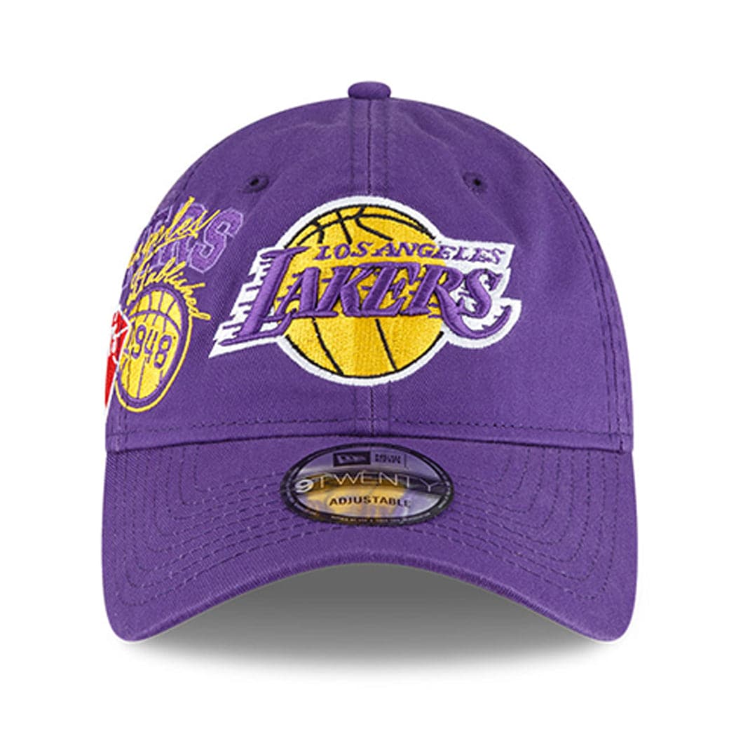 New Era Caps Los Angeles Lakers New Era NBA 21-22 Back Half 9TWENTY Hat - Purple
