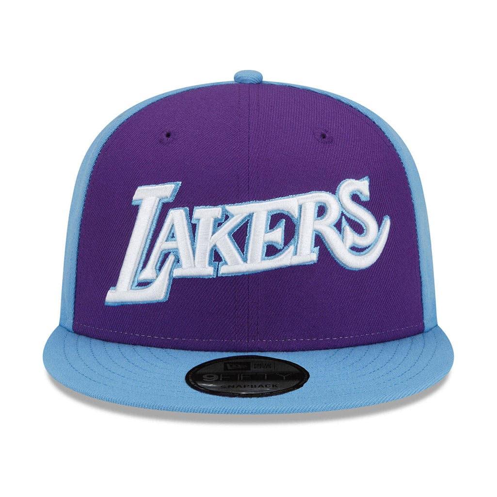 New Era Caps Los Angeles Lakers New Era NBA 21-22 City Edition 9FIFTY Snapback Hat - Purple