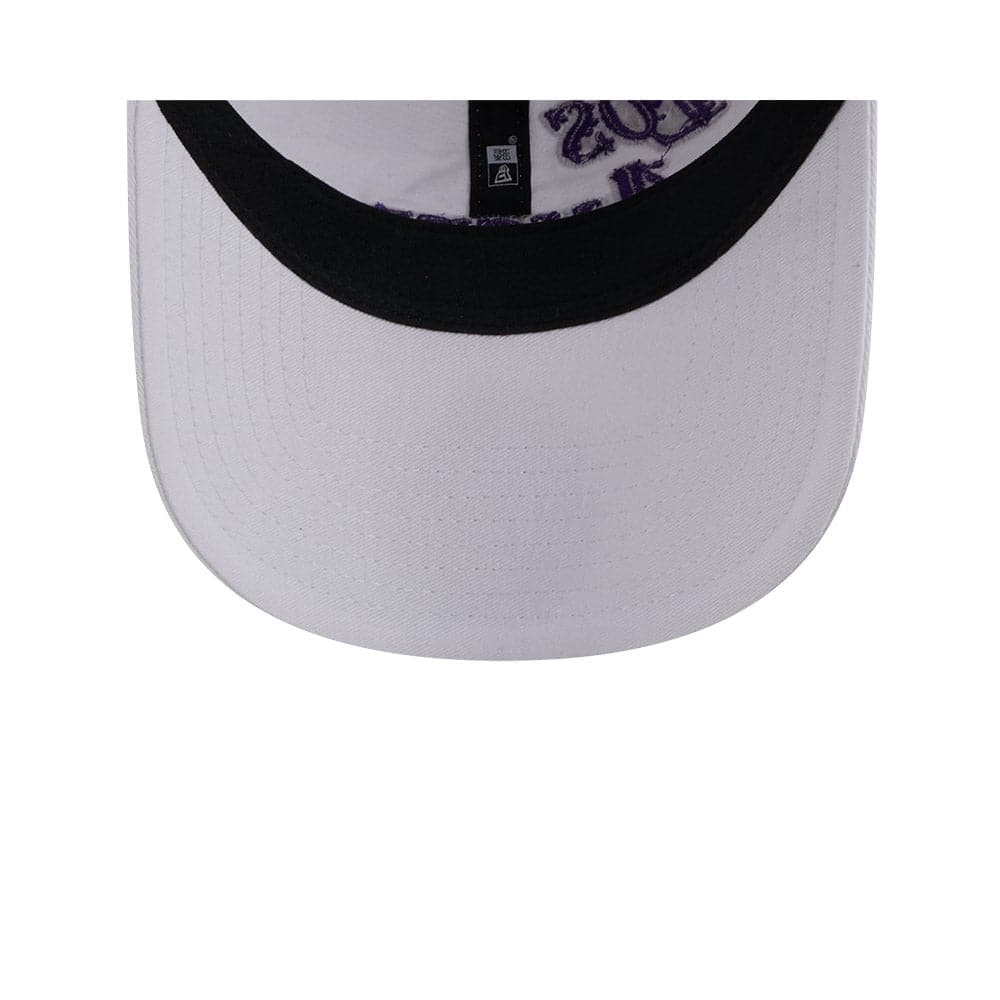 New Era Caps Los Angeles Lakers New Era NBA 22-23 City Edition 9TWENTY Strapback Hat - White