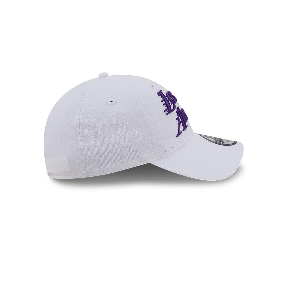 New Era Caps Los Angeles Lakers New Era NBA 22-23 City Edition 9TWENTY Strapback Hat - White