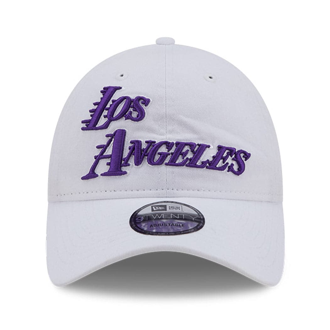 New Era Caps Los Angeles Lakers New Era NBA 22-23 City Edition 9TWENTY Strapback Hat - White