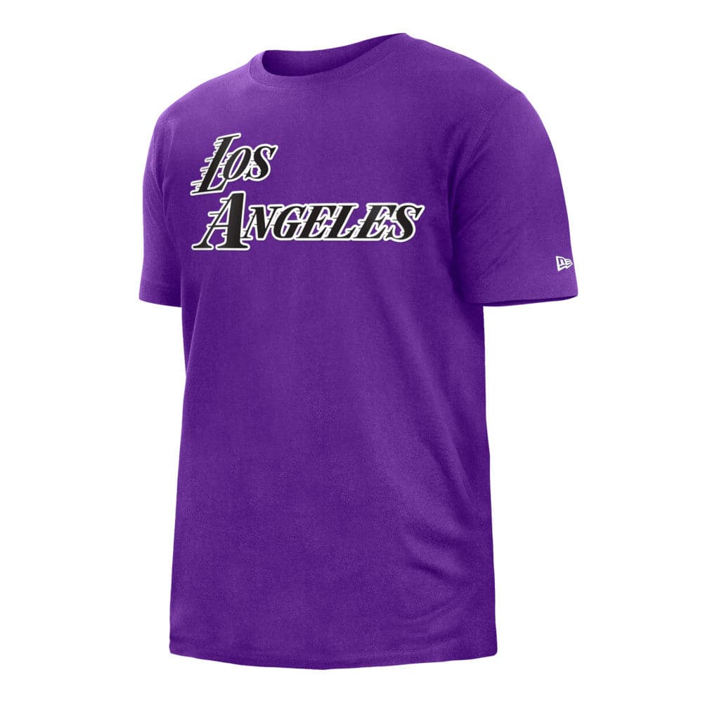 New Era T-Shirts Los Angeles Lakers New Era NBA 22-23 City Edition T-Shirt - Purple