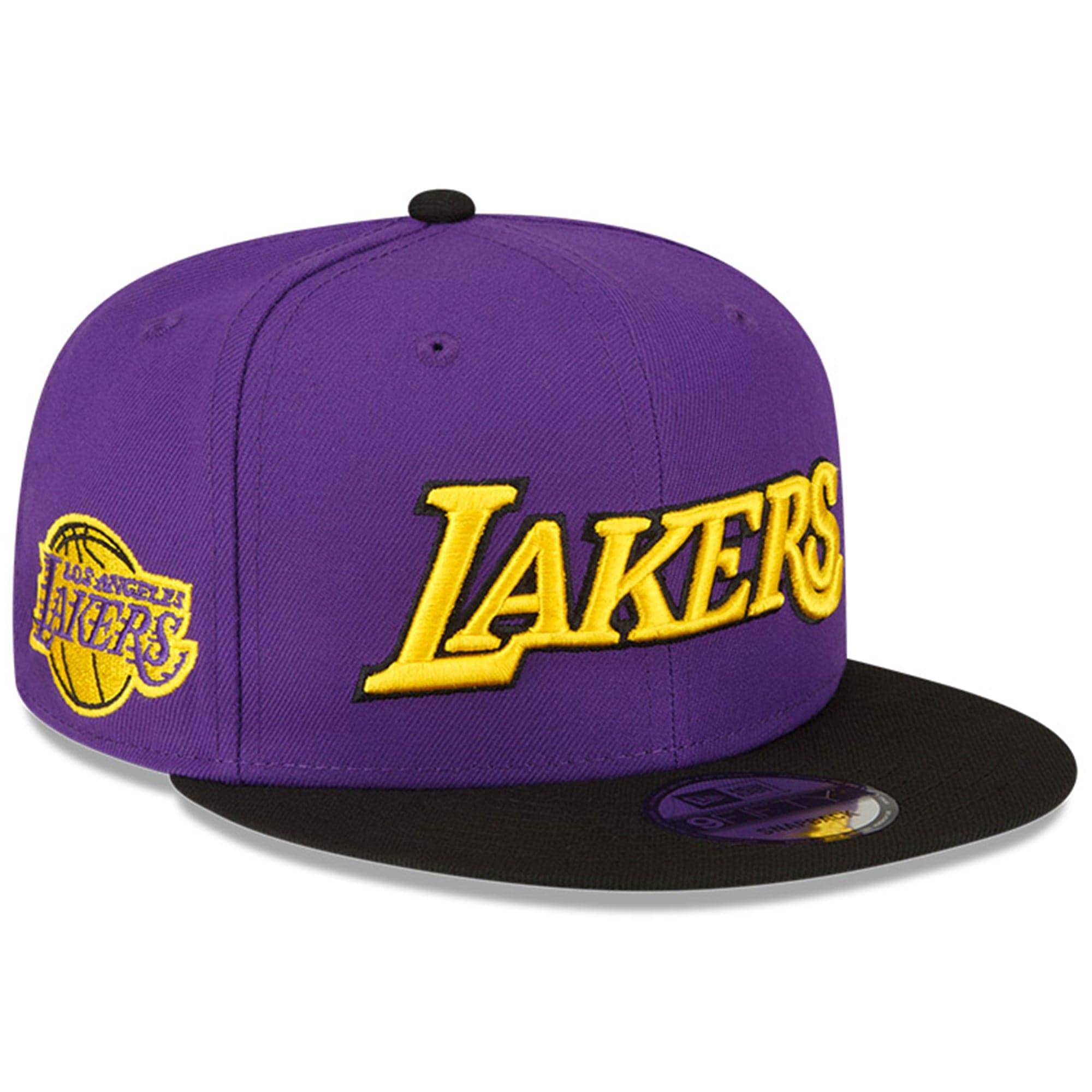 New Era Caps Los Angeles Lakers New Era NBA 22-23 Statement 9FIFTY Snapback Hat - Purple
