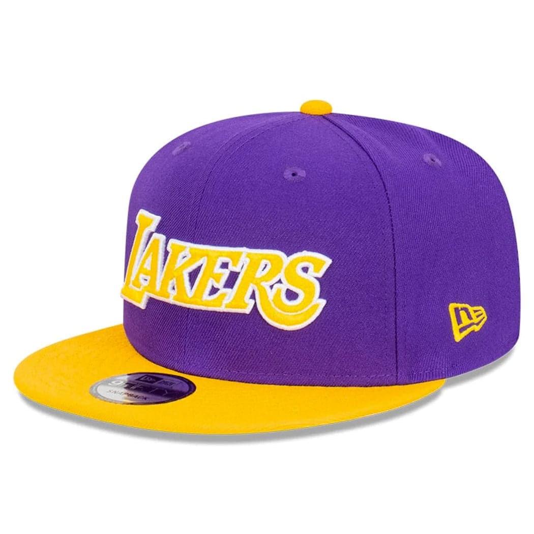 New Era Caps Los Angeles Lakers New Era NBA 2T Wordmark 9FIFTY Snapback Hat - Purple