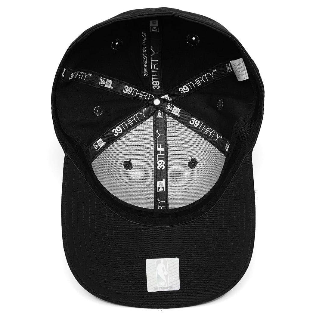 New Era Caps Los Angeles Lakers New Era NBA Amber Logo 39THIRTY Curve Hat - Black